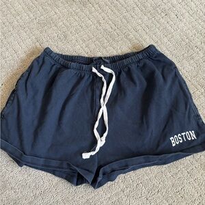 Brandy Melville Navy Boston Athletic Shorts